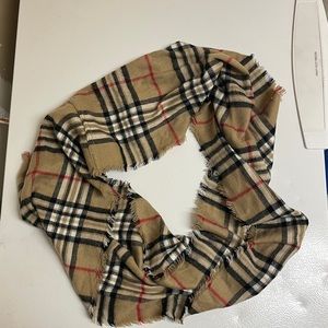 Scottish plaid infinity scarf